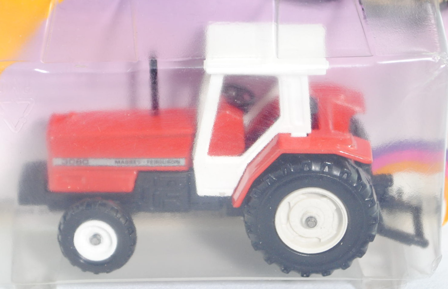 Massey Ferguson 3080 2WD Traktor (Modell 1986-1988), verkehrsrot, Sitz schwarz, Lenkrad schwarz, Kab