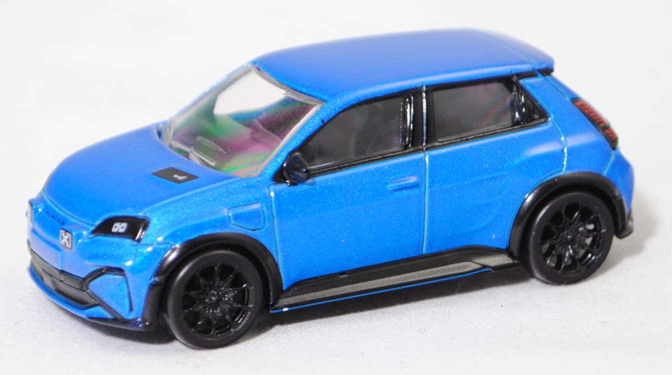 Alpine A290 GT (P01, Phase I / Vorfacelift, Ausstattungslinie GT, Modell 2024-), alpine vision blau (Farbcode RRR), Norev Multigam Serie, 1:64, mb