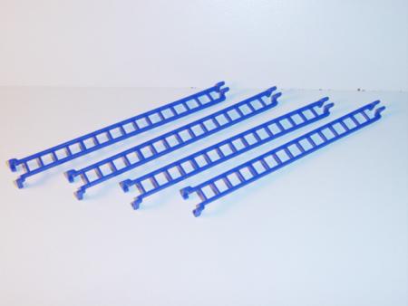 00402.1 4 Stück Leitern, ultramarinblau (Sondermodell Siku-Museum)