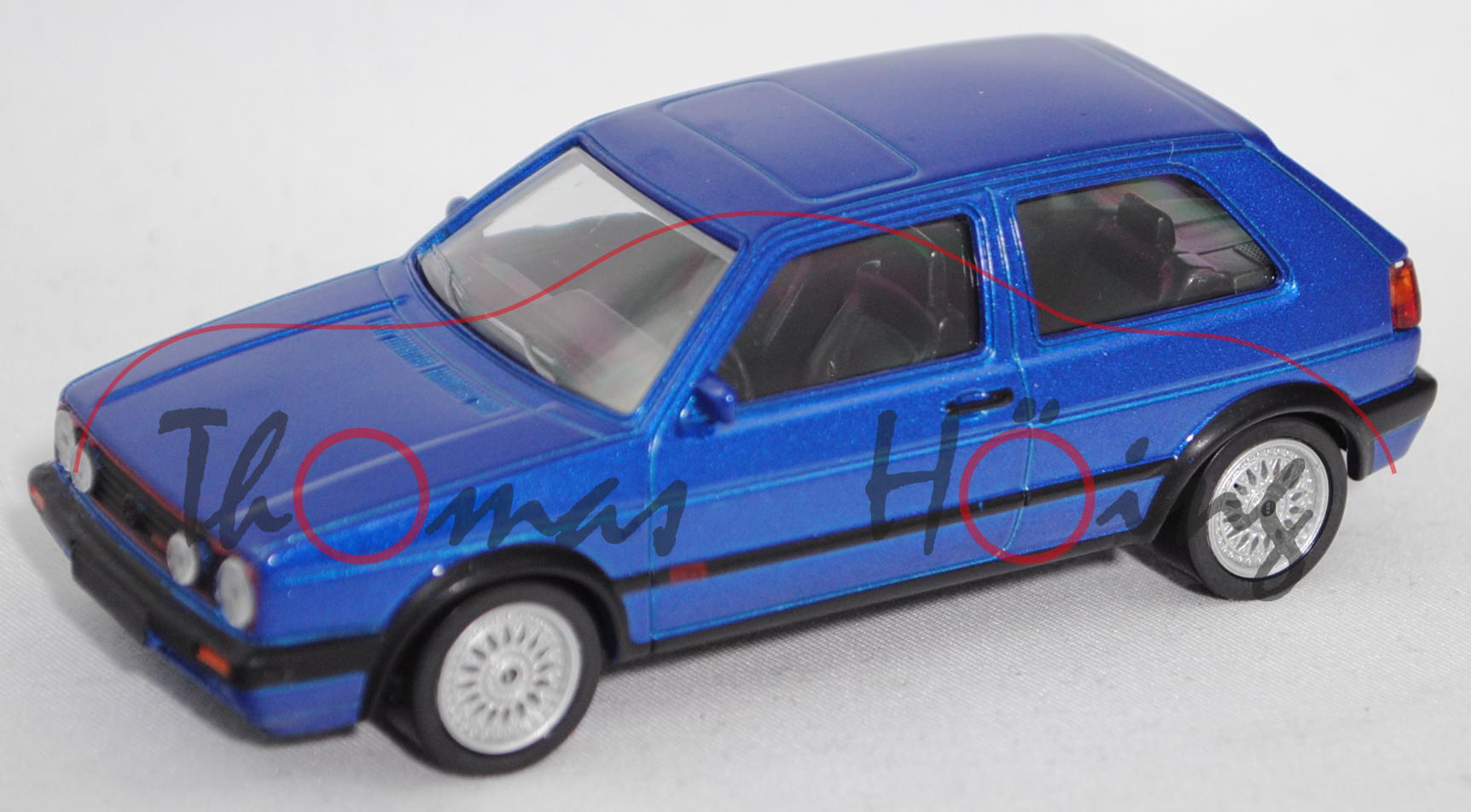 VW Golf GTI G60 (2. Gen., Typ 1G1, Facelift 2 1989, Mod. 90-91), royalblau met., Norev Jet-car, 1:43