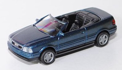 Audi Cabriolet (B4, Typ 8G, Modell 1991-2000), grünblaumetallic, innen schwarz, Felgen silbergrau, R