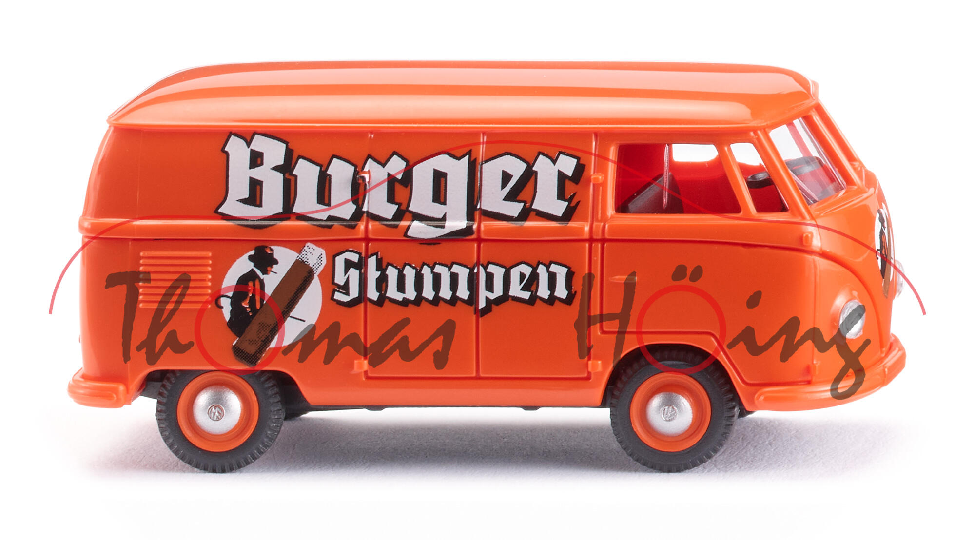 VW Transporter T1 1200 Kastenwagen (Typ 2 T1, Mod. 54-58), orange, Burger/Stumpen, Wiking, 1:87, mb