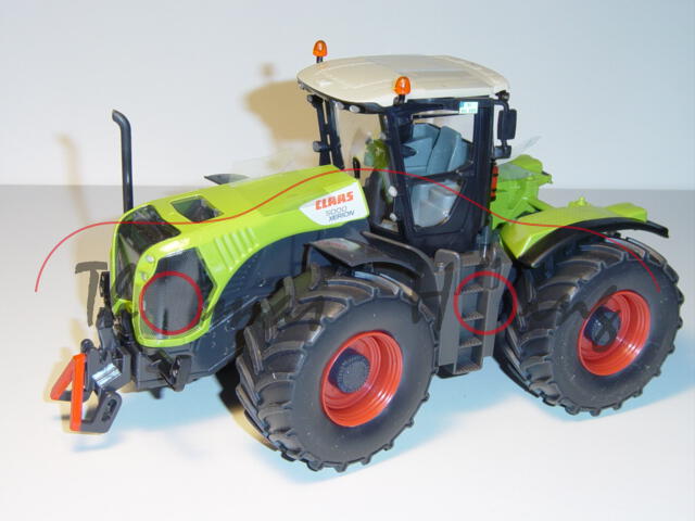 00000 Claas Xerion 5000, claasgrün/perlweiß, SIKU FARMER 1:32, L16nmpK (m-)