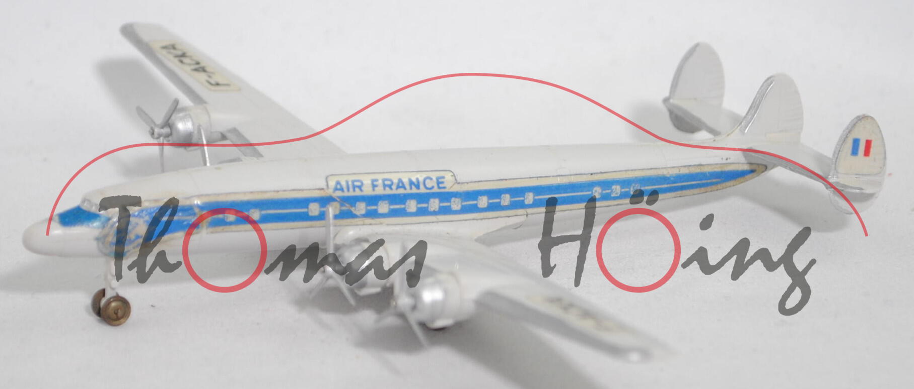 00000 Lockheed L-1649A Starliner (Modell 56-58), AIR FRANCE / F-ACKA, Propeller silber, SIKU, 1:250