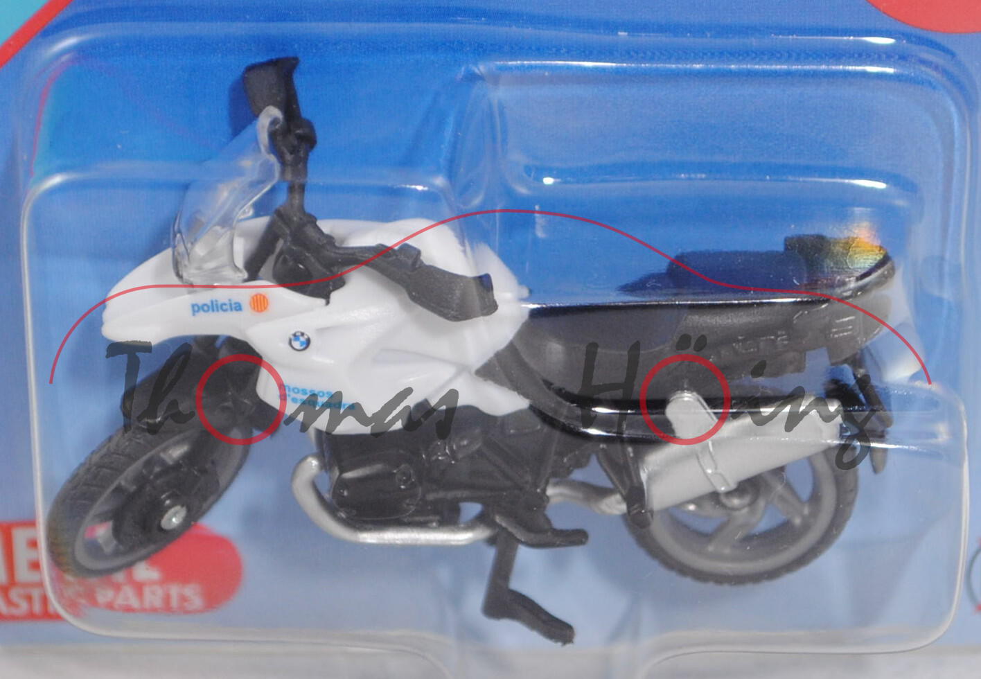 01100 ES BMW R1200 GS (Typ K25, Modell 2004-2012) Police Motorbike, weiß/schwarz, policia, P29e