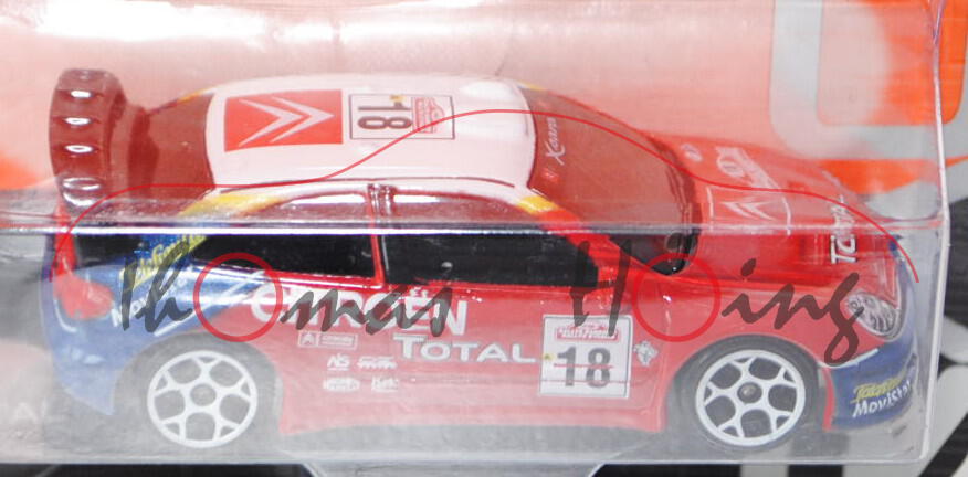 Citroen Xsara WRC (Nr. 254E), verkehrsrot, RALLYE SAN REMO / CITROEN / TOTAL / 18, 5-Speichen-Felge,