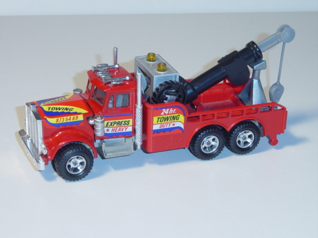 Kenworth Heavy Duty Wrecker (Abschleppwagen), feuerrot, EXPRESS / HEAVY / 24h / TOWING / DUTY / EXPR