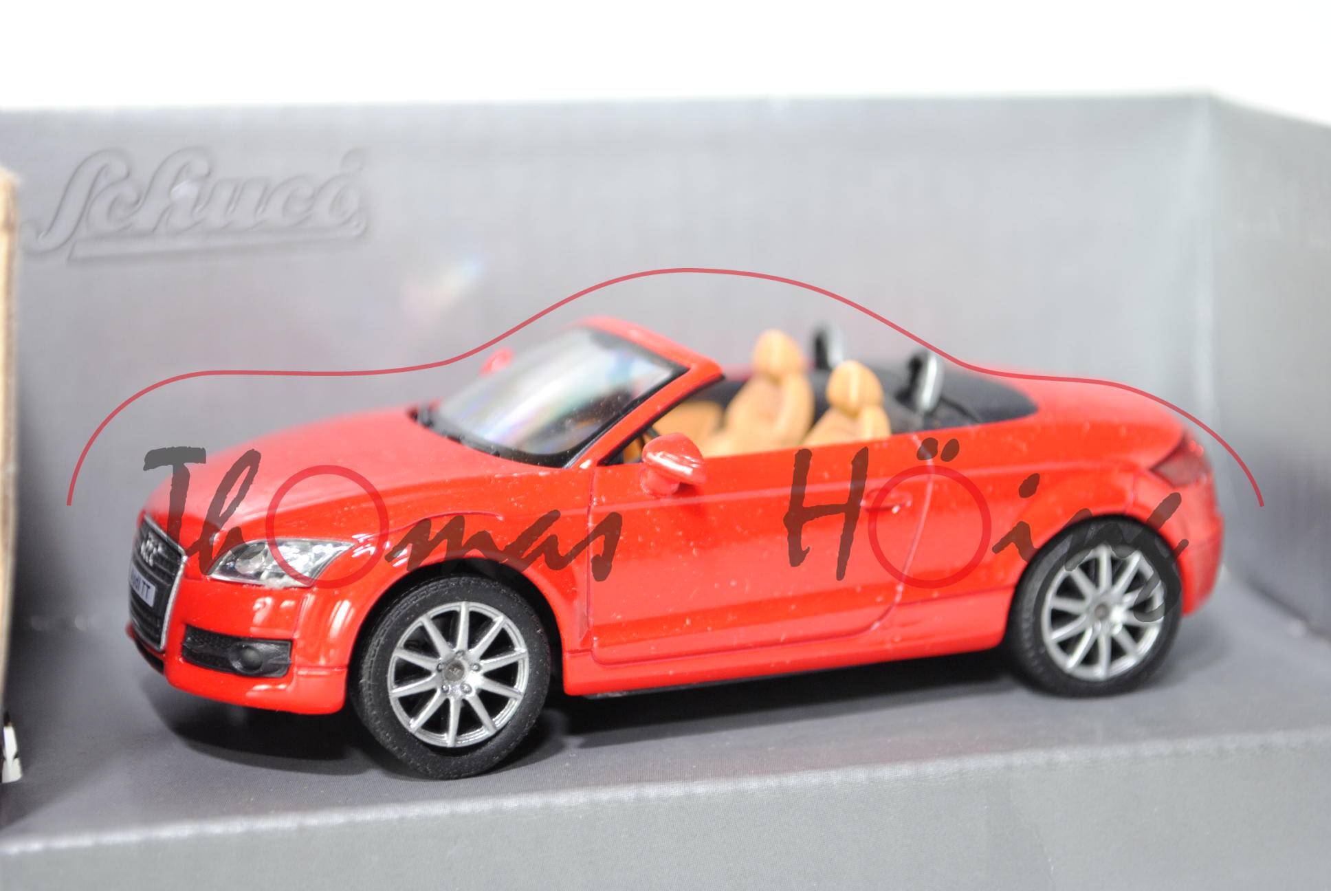 Audi TT Roadster, Mj. 2006, rot, innen beige, Schuco Junior Line, 1:43, mb