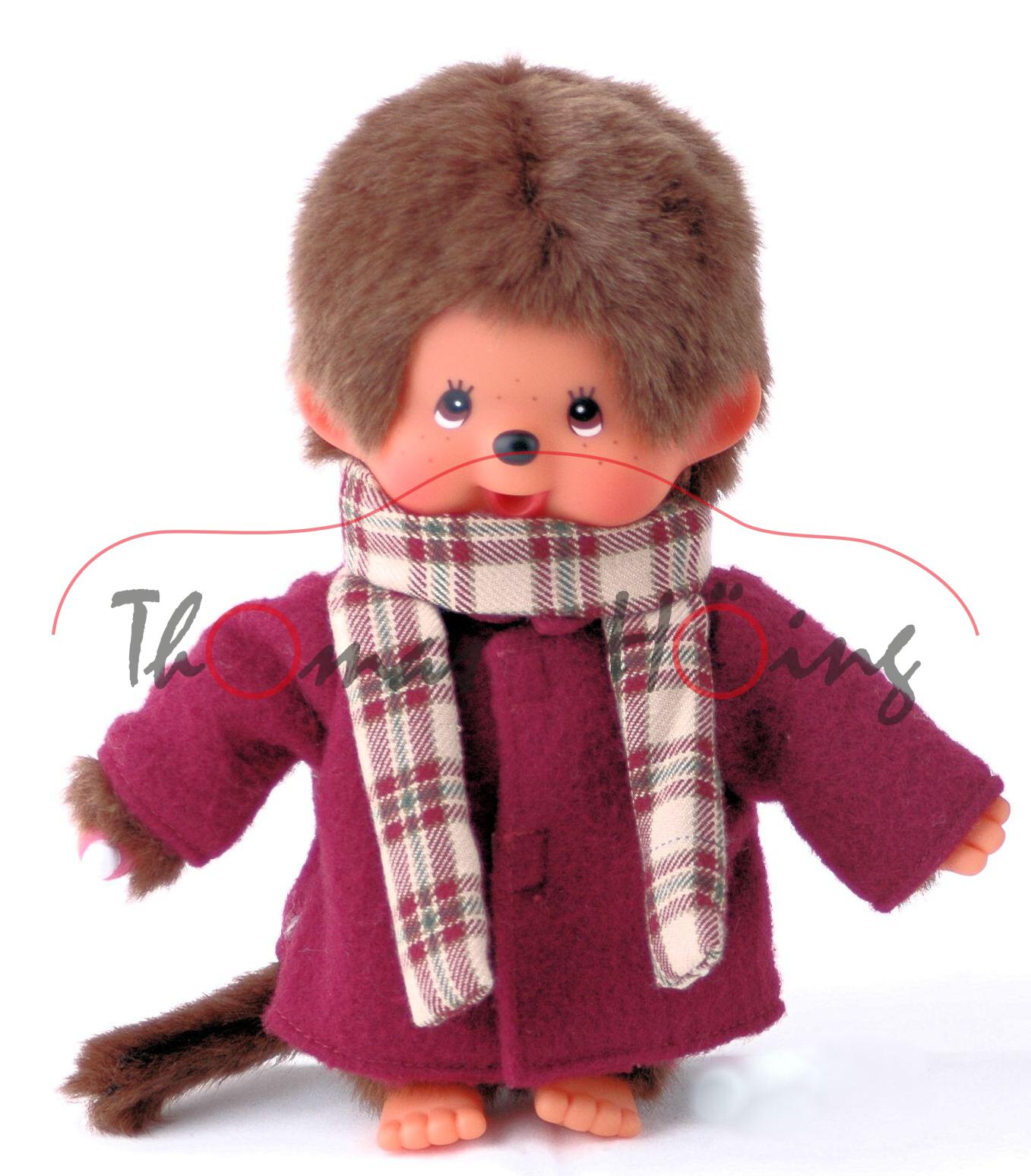 Monchhichi Checker Coat Boy, 20 cm groß