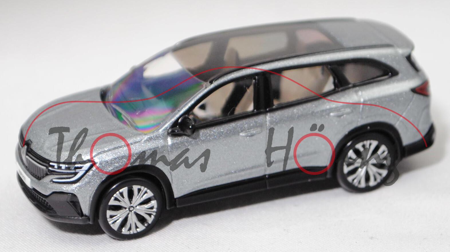 Renault Espace ICONIC E-Tech Full Hybrid 200 (Modell 2023-), shadow grey metallic, Norev, 1:64, mb