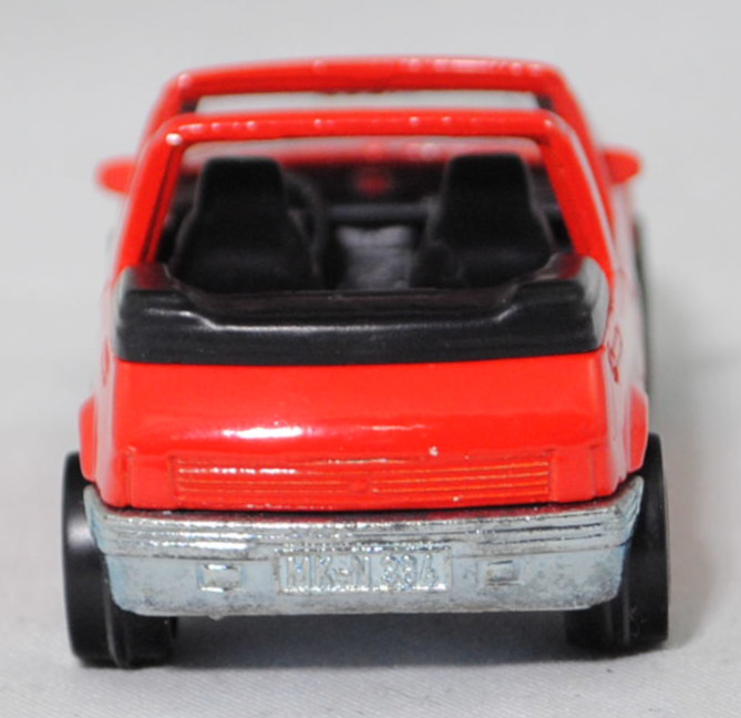 00000 Peugeot 205 CTI 1.6 Cabriolet (1. Generation, 741B, Modell 1986-1988), verkehrsrot, innen schwarz, W-Germ, ohne CE-Zeichen, B4, SIKU SUPER, 1:53, m