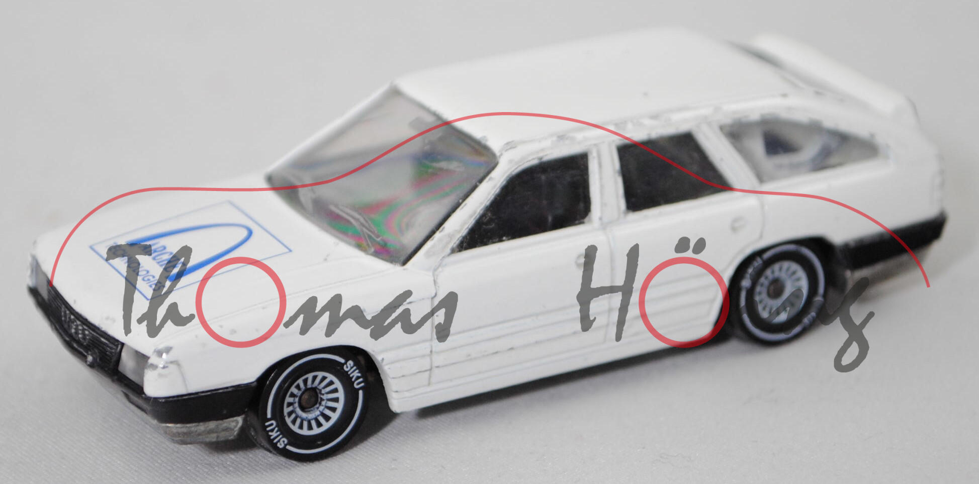 00403 Audi 100 Avant 2.1 (C3, Typ 44, Modell 1983-1984), weiß, ARCHE TECHNOLOGIES, SIKU, 1:56, vsc