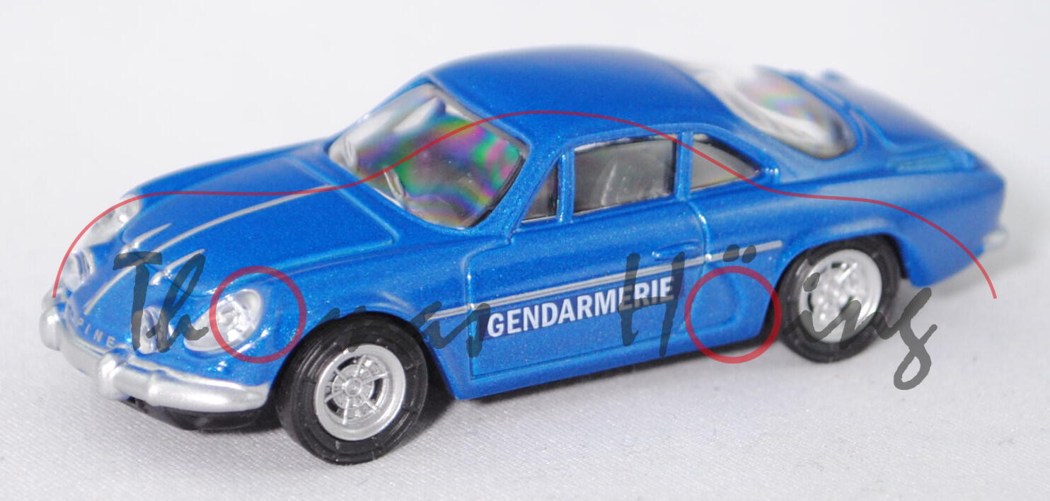 Renault Alpine A110 Berlinette (Mod. 62-77) Gendarmerie, blaumetallic, GENDARMERIE, 1:54, Norev, mb