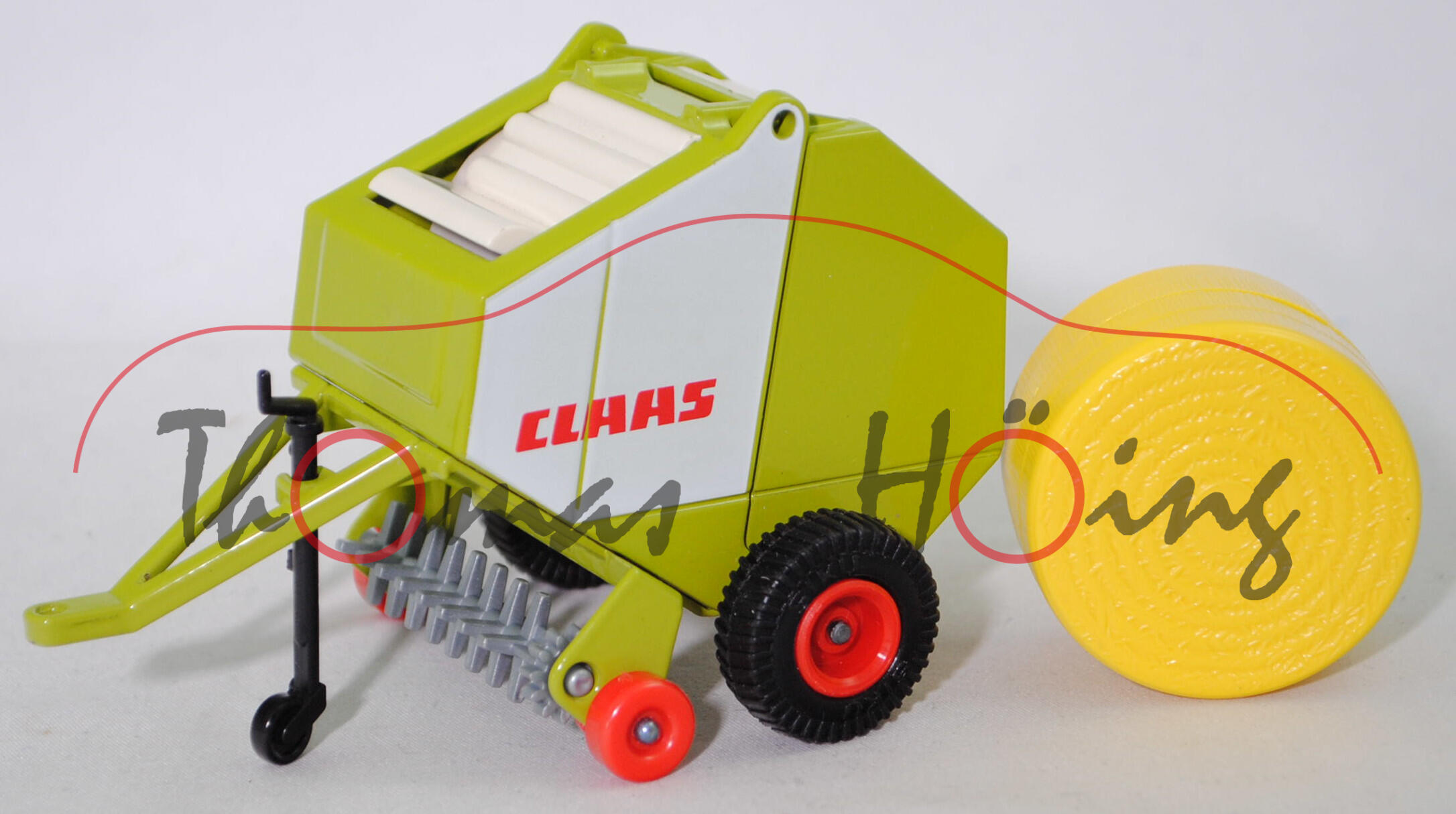 00001 CLAAS ROLLANT 66 Großballenpresse (Baureihe ROLLANT, Modell 1988-2002), claasgrün, SIKU, 1:32, L15