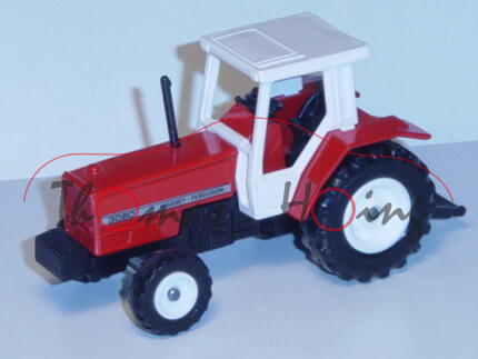 Massey Ferguson 3080 2WD Traktor (Modell 1986-1988), verkehrsrot, Sitz schwarz, Lenkrad schwarz, Kab