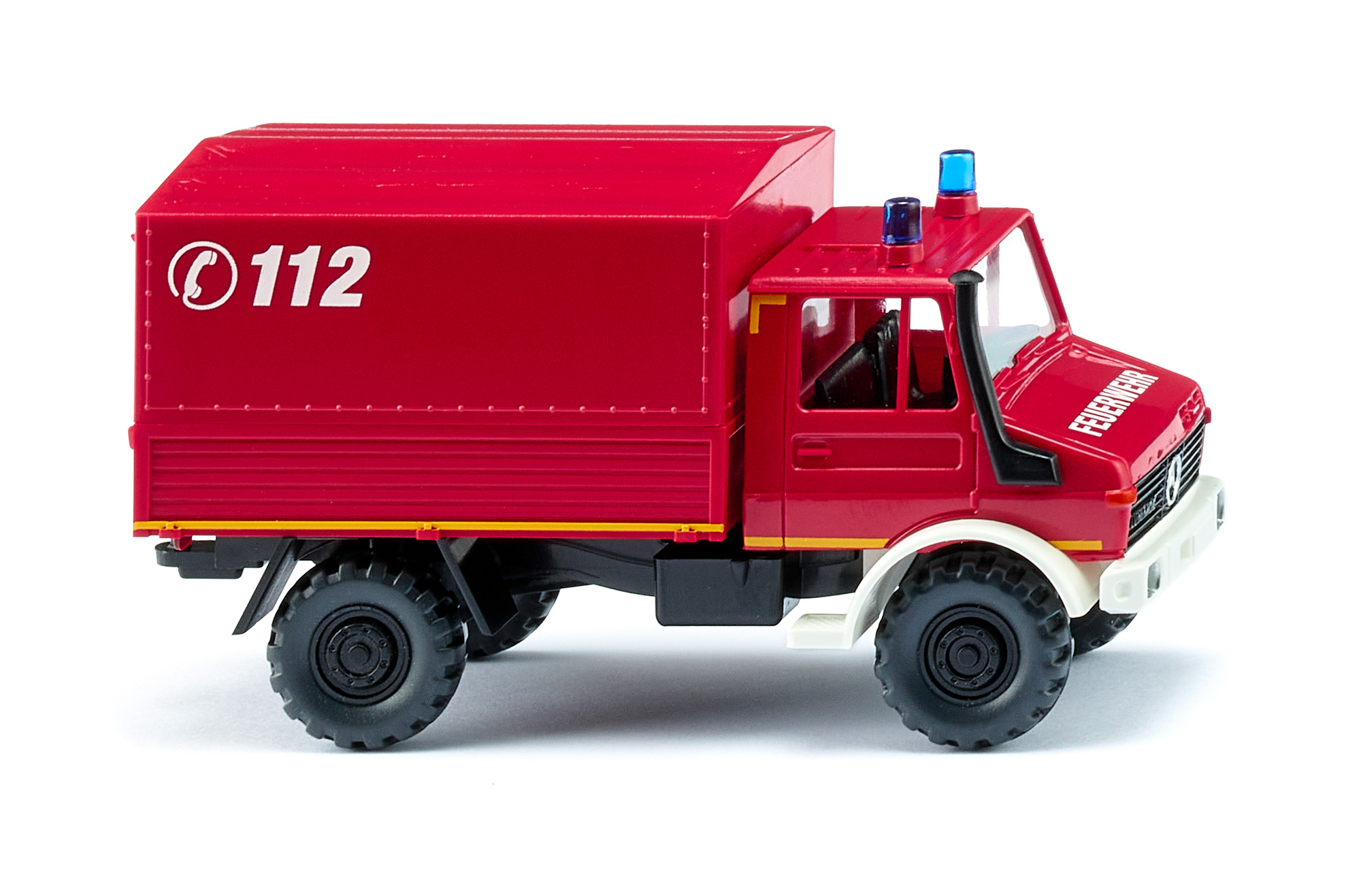 Feuerwehr - Unimog U 1700 L (Baureihe 435, Modell 1975-1993), rot, FEUERWEHR / C 112, Wiking, 1:87, mb