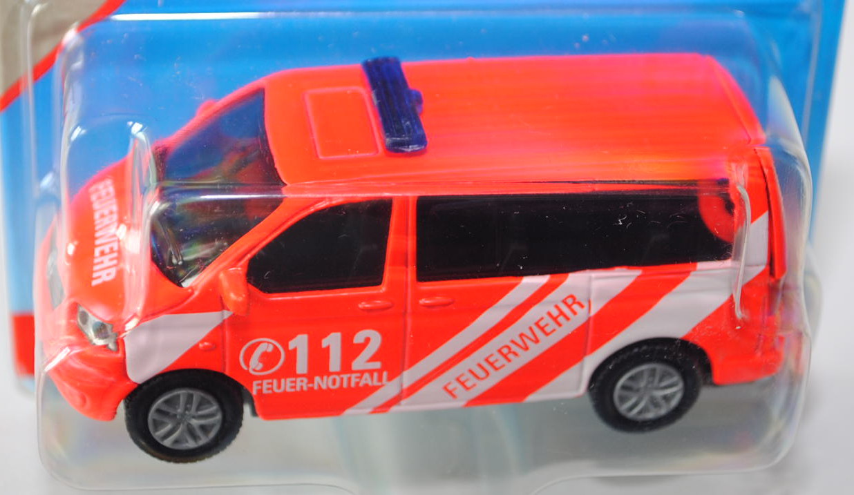 00004 VW T5 Multivan (Typ 7H, Modell 2003-2009) Feuerwehr-Einsatzleitwagen, leuchtrot, P29d