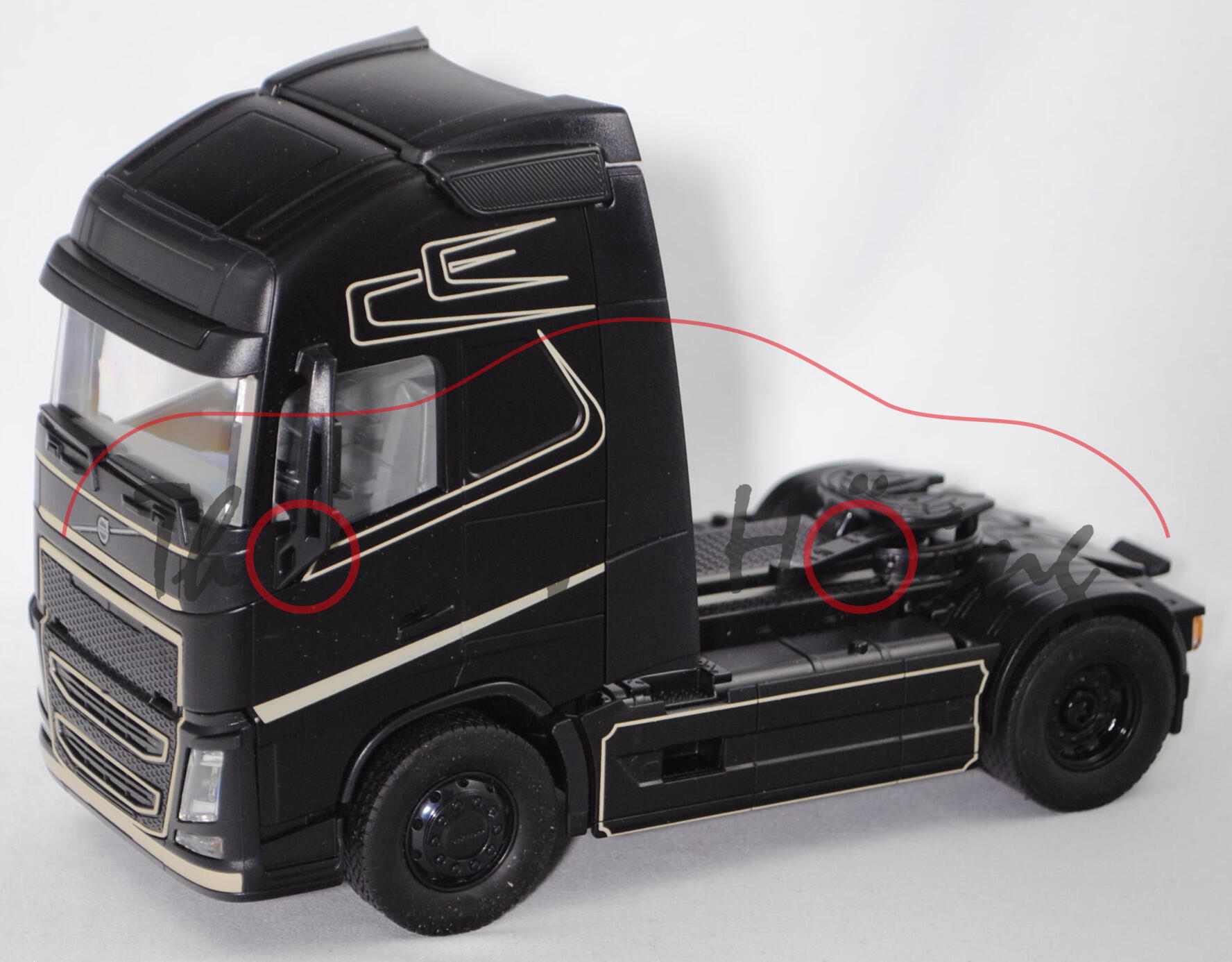 00000 Volvo FH16 (Modell 2013-) mit Bluetooth App-Steuerung, schwarz, SIKU Control 1:32, L18