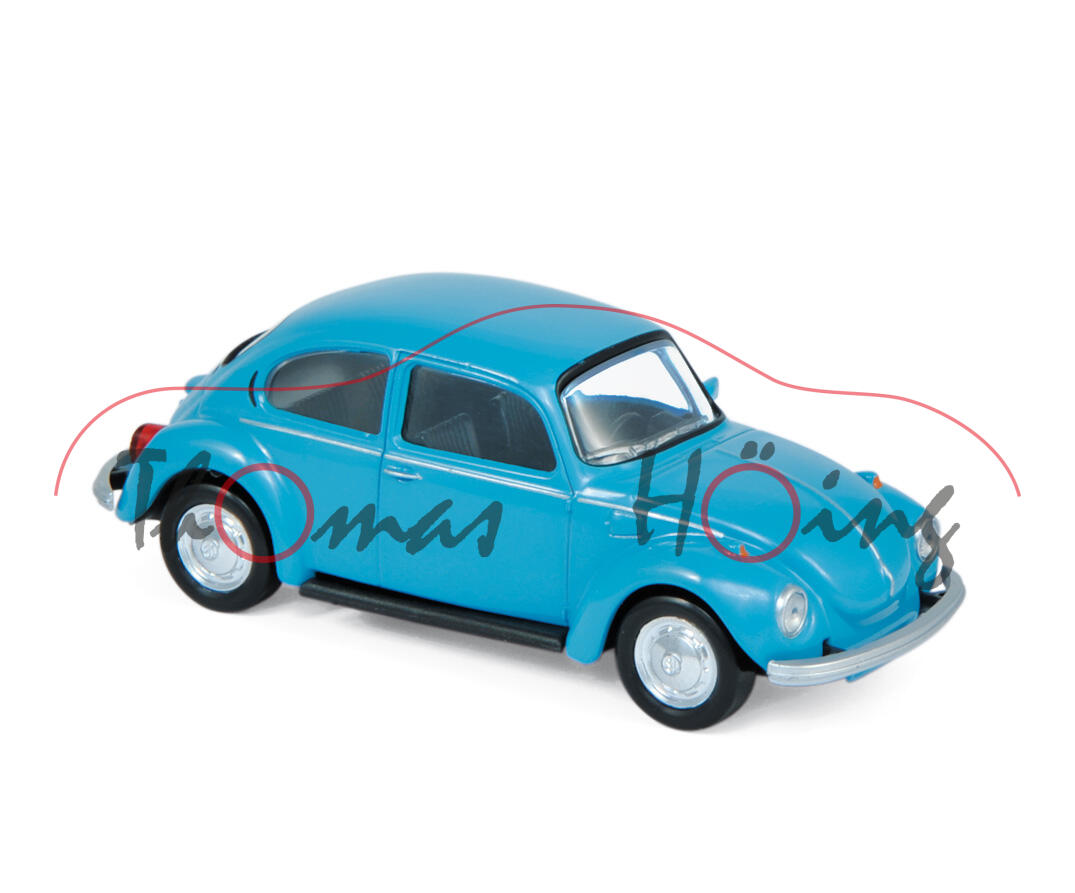 VW Käfer / Coccinelle 1303 (Typ 11, Modell 1972-1975, Bj. 1973), miamiblau, Norev Jet-car, 1:43, mb