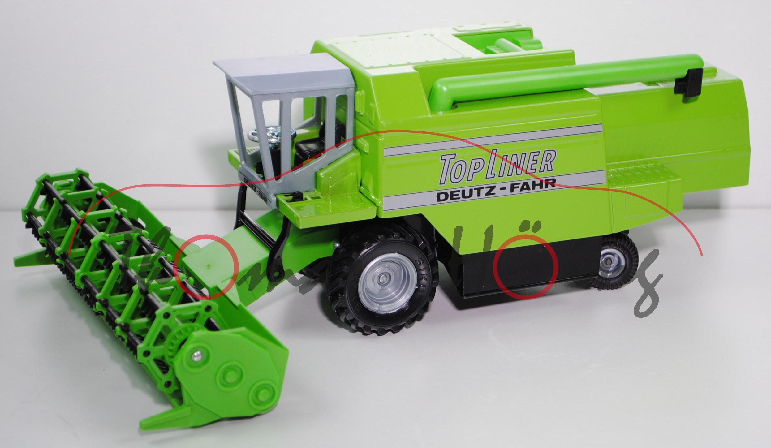 Deutz-Fahr Mähdrescher, gelbgrün, TOP LINER, L14a