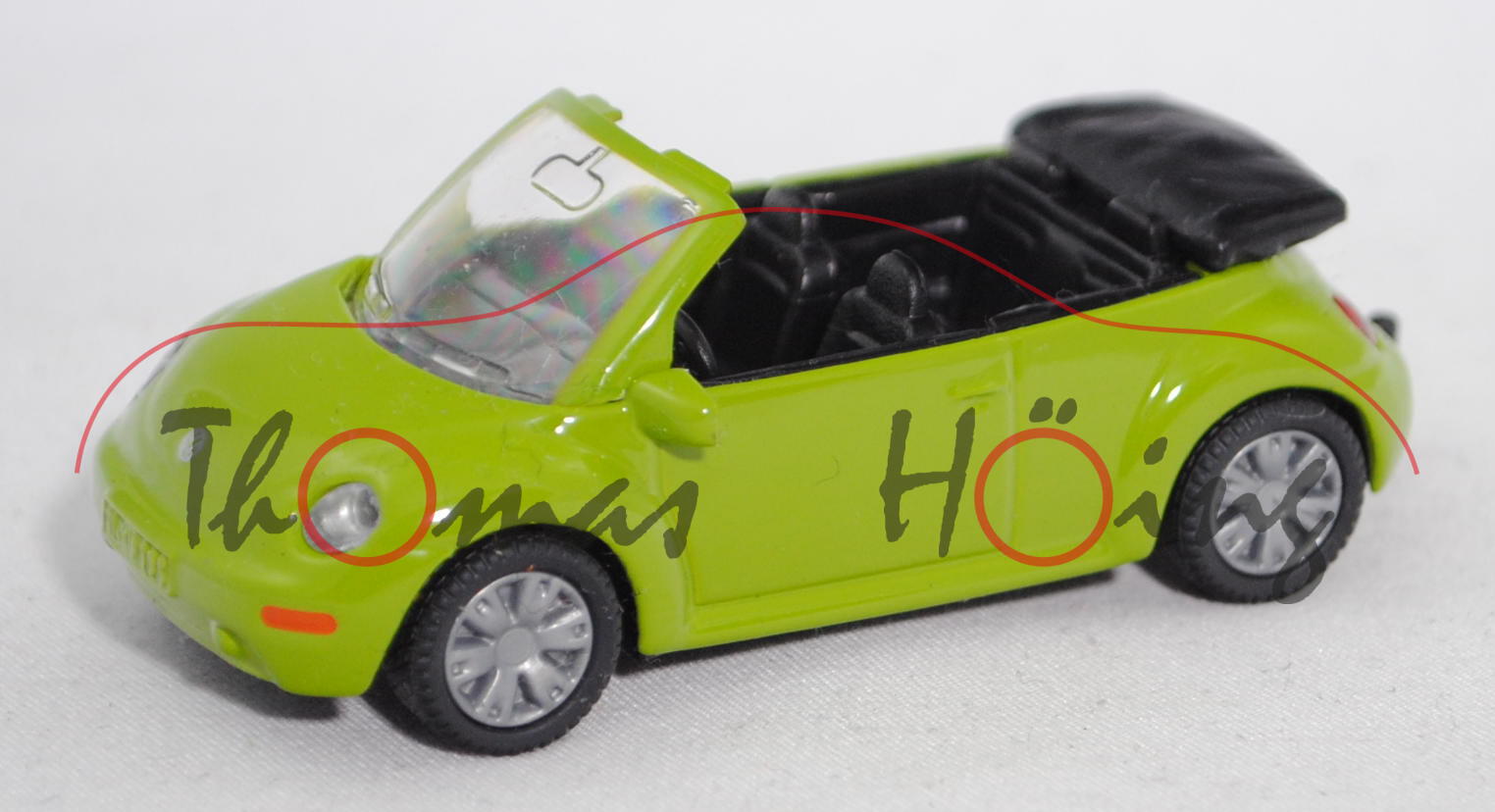 00401 VW New Beetle Cabrio 2.0 (Typ 1Y, Modell 2003-2005), hell-maigrün, Limited Edition Siku-Museum