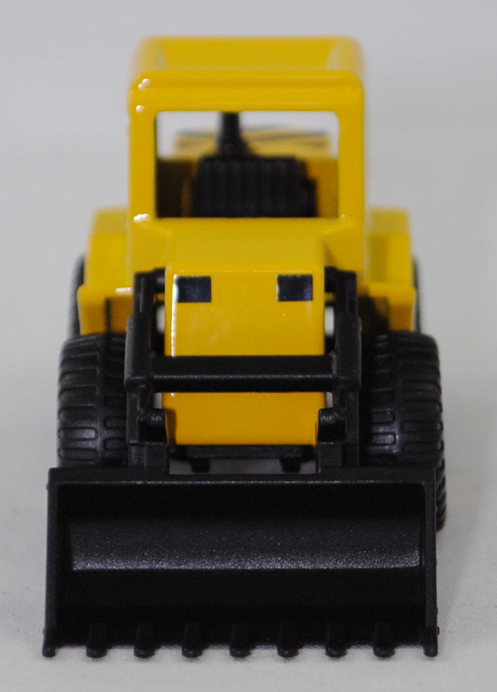 00006 Frontlader, kadmiumgelb, innen schwarz, Prägung Adresse unter der Schaufel 4 mm hoch, Chassis schwarz, C79 schwarz, SIKU SUPER, P29f