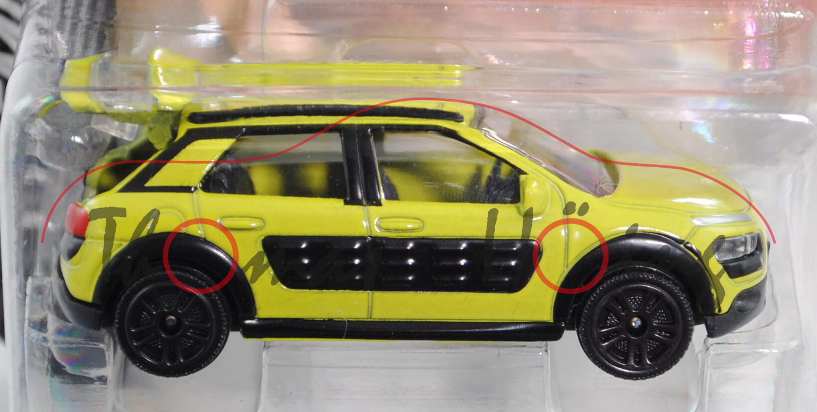 Citroen C4 Cactus (Modell 2014-) (Nr. 245C), hello yellow/black, Heckklappe zu öffnen, 5-Doppelspeic