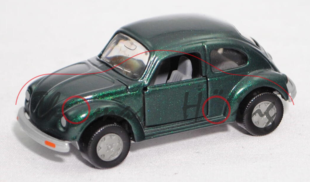 LC6M VW Käfer 1303 (Typ 11, Modell 1974-1975), brightgreenmetallic (LC6M), SIKU, 1:56 (Limited)