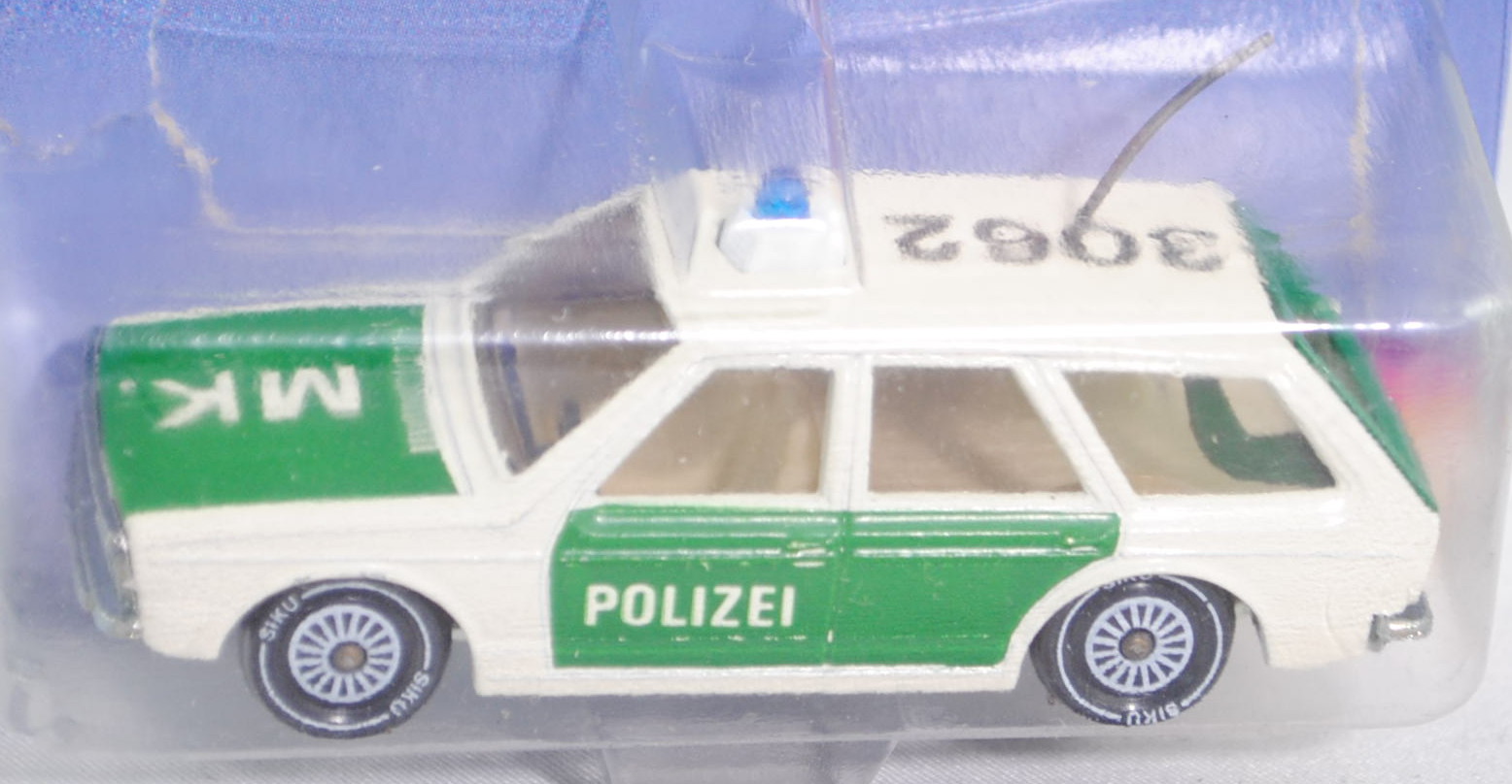 00011 VW Passat Variant (B1, Typ 33, Modell 1974-1977) Polizei-Lautsprecherwagen, cremeweiß/minzgrün