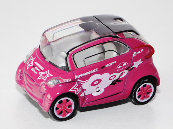 Peugeot BB1, verkehrspurpur, Pink Invader / AUTOWORKS, 1:50, Norev STREET RACER, mb