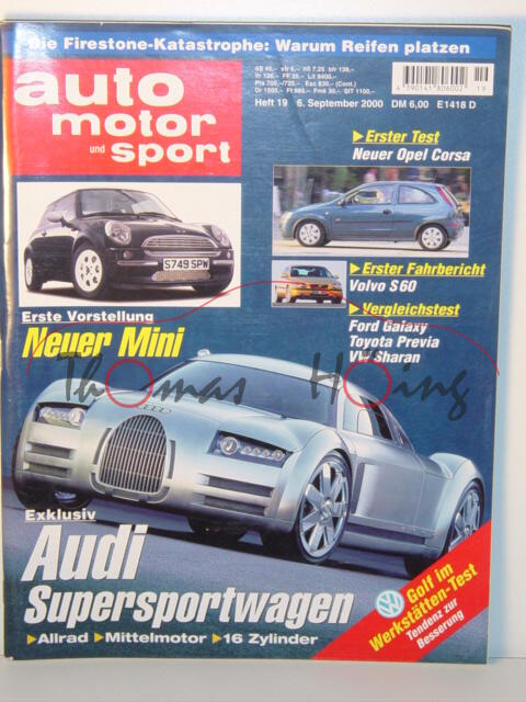 auto motor und sport, Heft 19, 6. September 2000