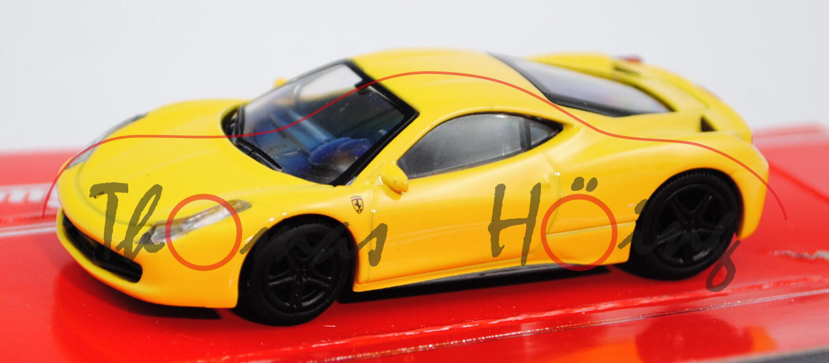 Ferrari 458 Italia (Modell 2009-2015), hell-verkehrsgelb, Schuco, 1:64, mb