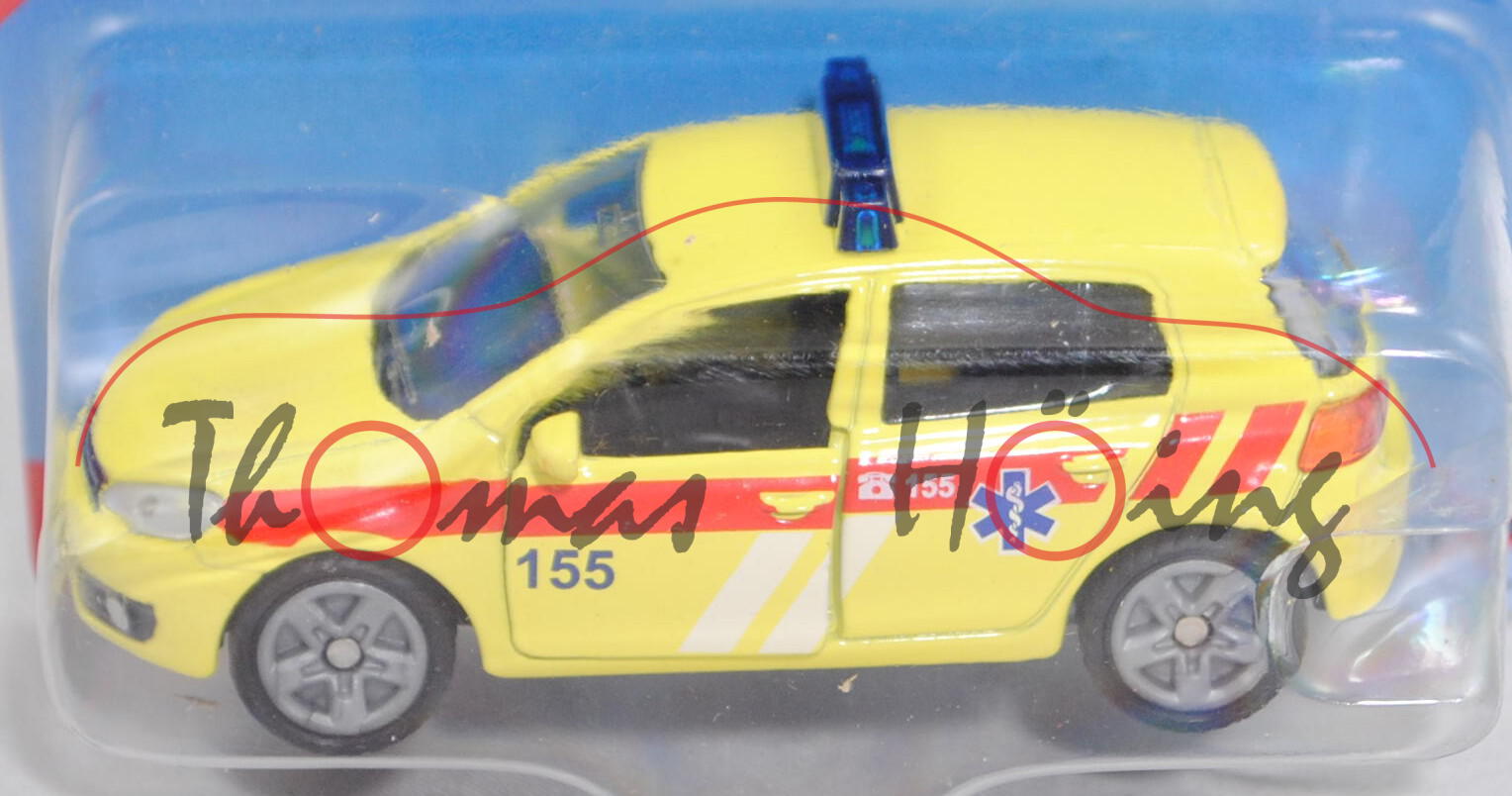 06101 CZ VW Golf VI 2.0 TDI (Typ 1K, Modell 08-12) Ambulance Car, gelb, 155, P29e (Limited Edition)