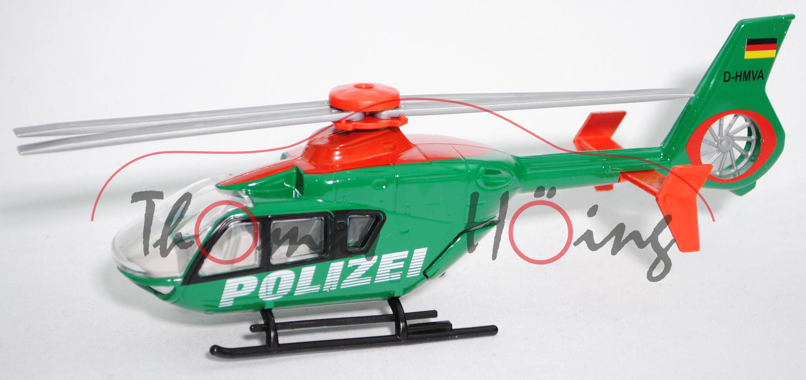 00001 Eurocopter EC 135 (Mod. 96-13) Polizei-Hubschrauber, grün, POLIZEI / D-HMVA, L15n