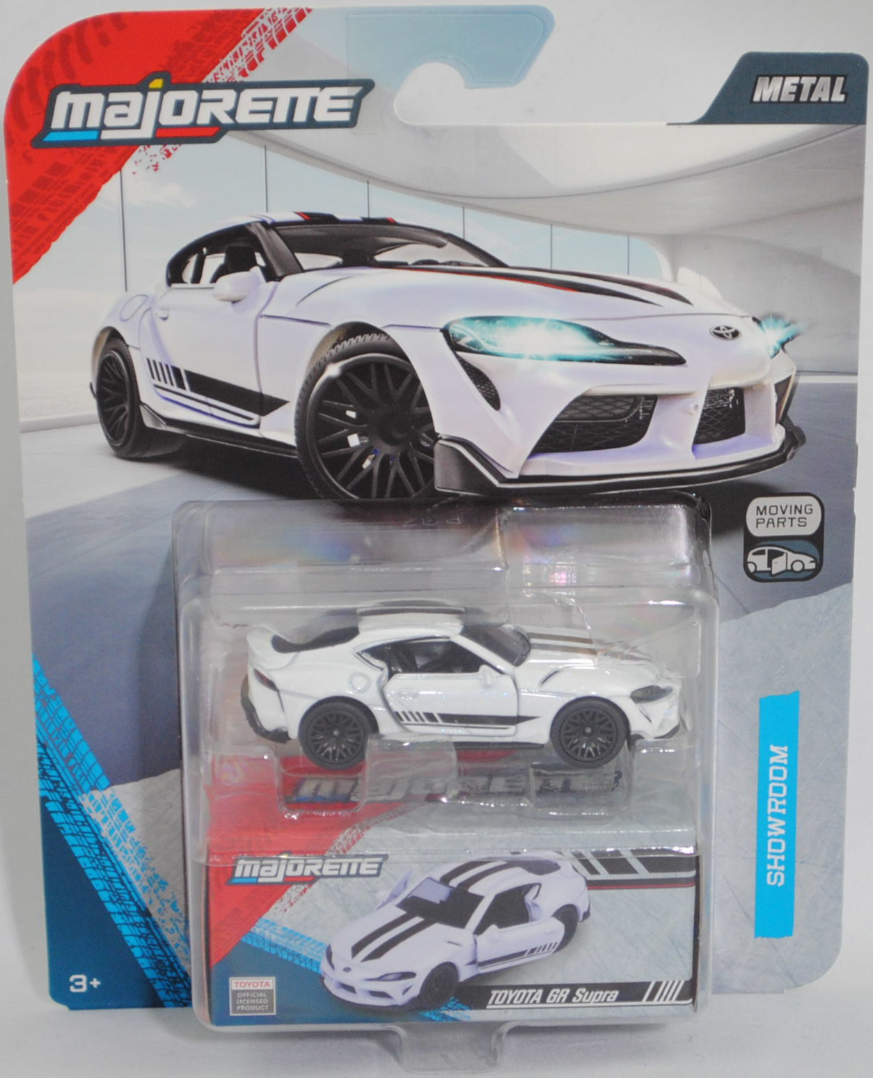 Toyota GR Supra SZ-R / Dynamic (interne Baureihenbezeichnung A90 bzw. J29 Modell DB21, Modell 2019-) (Nr. 292M), weißmetallic, majorette, 1:56, Blister (SHOWROOM DELUXE CARS)