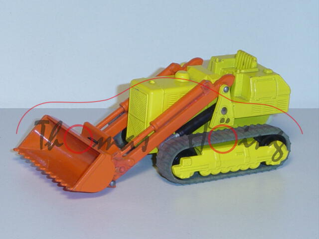 Caterpillar 977 K Traxcavator, zinkgelb/reinorange, Fahrer weg, Matchbox King Size, mb