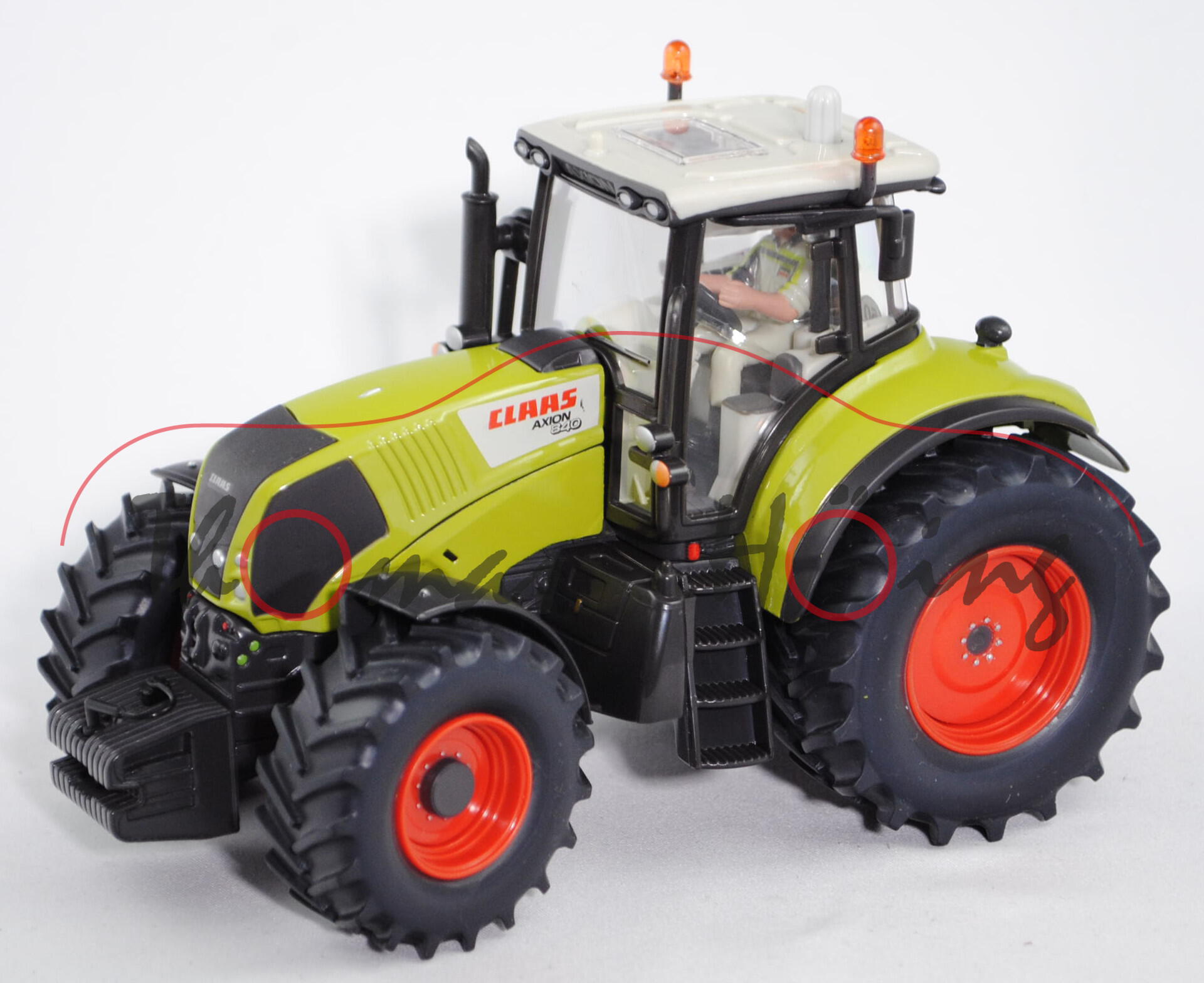 00401 CLAAS AXION 840 Traktor (Modell 2007-2013), hell-kieselgrau/claasgrün/dunkel-umbragrau, D-Numm