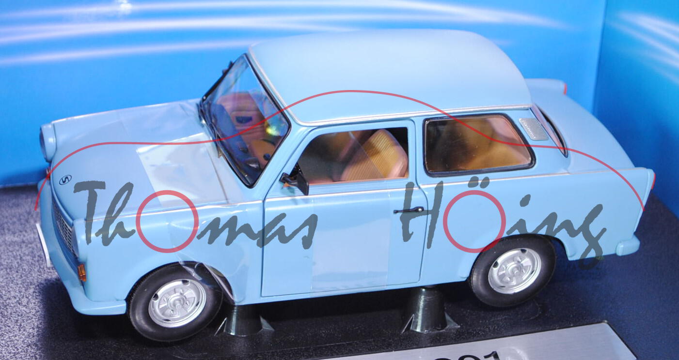 Trabant 601 Limousine (Typ P601), Modell 1964-1990, pastellblau, Sun Star, 1:18, mb (Sondermodell CA