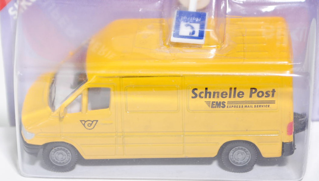 03800 Mercedes-Benz Sprinter (T1N, Baureihe W 901) Kastenwagen Postwagen, Modell 1995-2000, kadmiumg