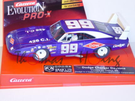 Dodge Charger Daytona, violett, Victory on Debut \'69, Nr. 99, Carrera EVOLUTION PRO-X, 1:32, nur fü