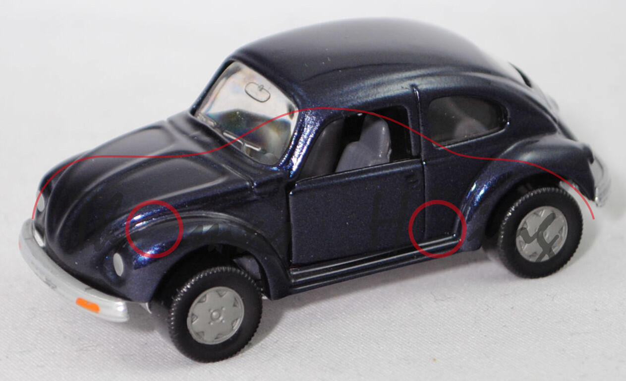 LG5R VW Käfer 1303 (Typ 11, Modell 1974-1975), windsorblaumetallic (LG5R), SIKU, 1:56 (Limited)