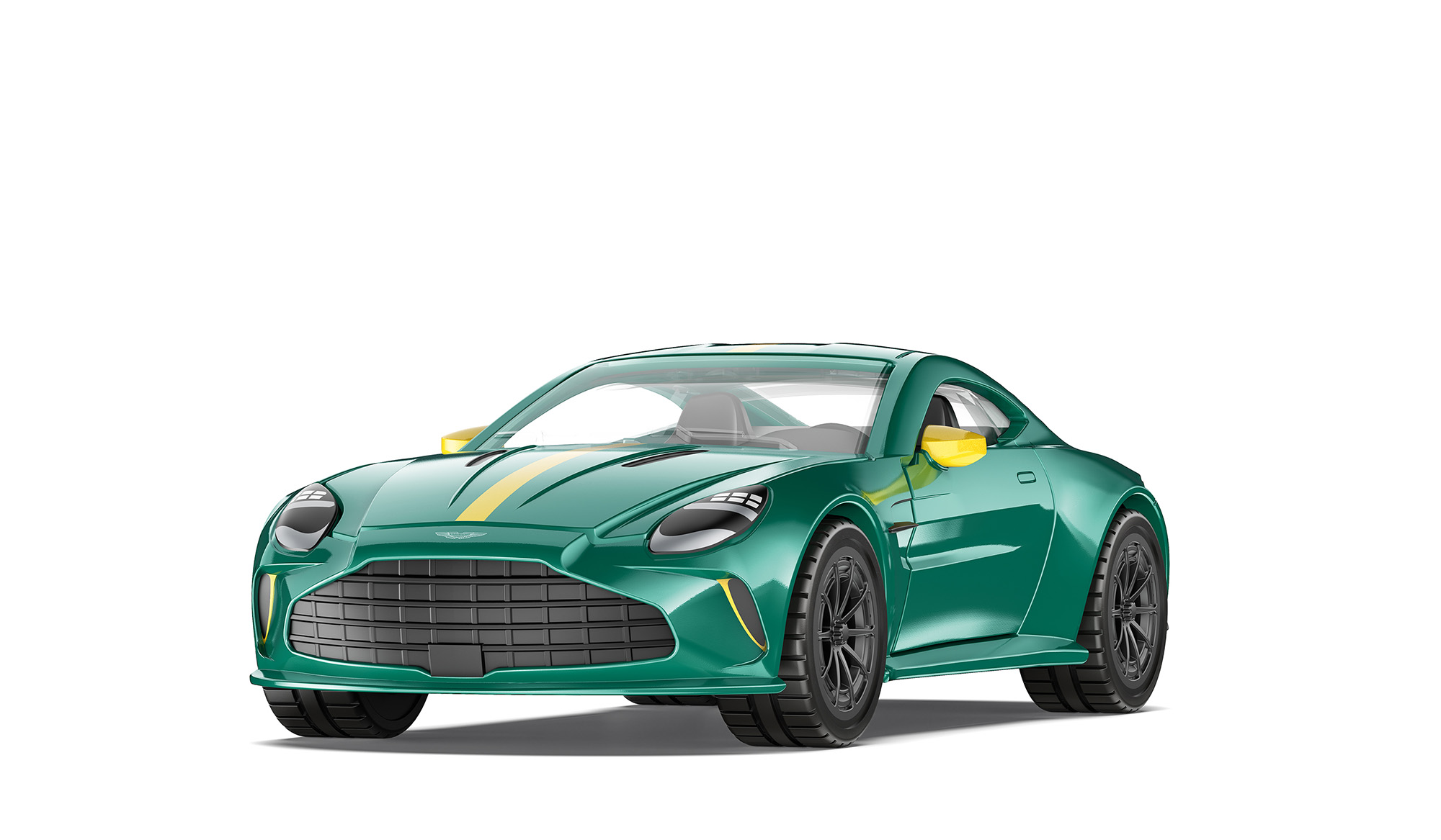00000 Aston Martin Vantage AMV24 Edition (4. Generation, AM6, Facelift 2024, limitierte Auflage 24 Fahrzeuge, Modell 2025), podium green metallic, SIKU SUPER 1:50, L17mpK