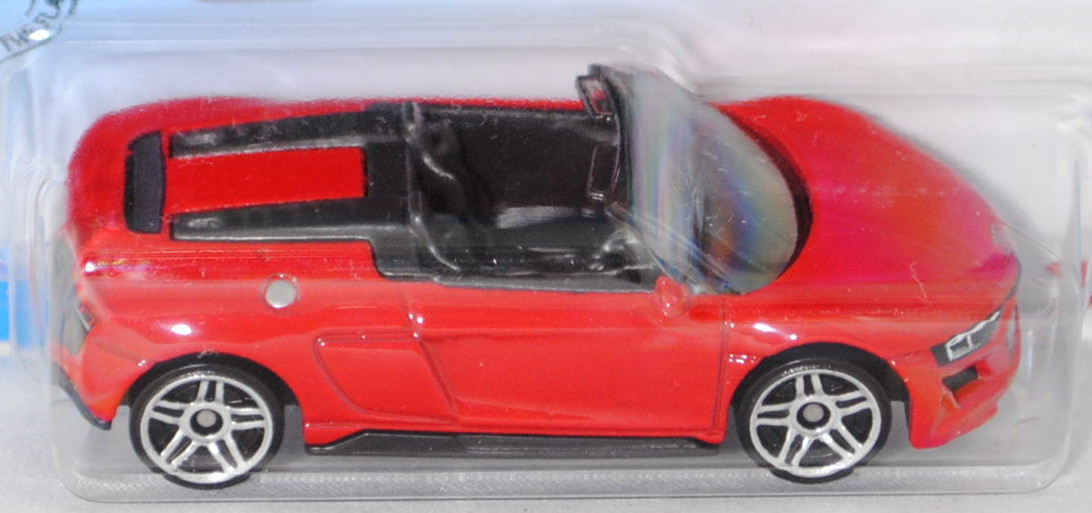 Audi R8 Spyder V10 2. Gen. Baureihe 4S Facelift 2019 Mod. 2019 rot Hot Wheels 1 64 Blister 05785 audir8spyder2019karminrothotwheels164blister