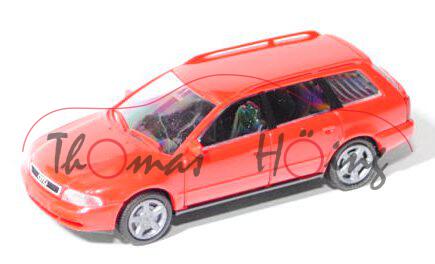 Audi A4 Avant (Typ B5), Modell 1996-2001, verkehrsrot, Rietze, 1:87, Werbeschachtel