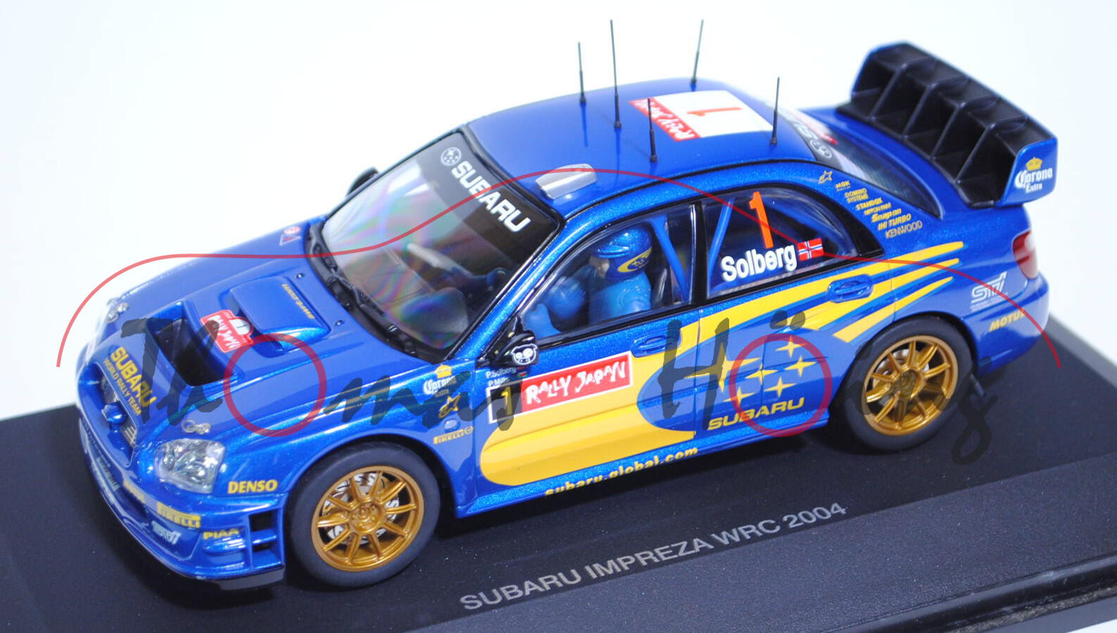 Subaru Impreza WRC 2004 (WRX Sti, Typ GD B-E), Modell 2002-2005, signalblaumetallic, Rallye Japan 20