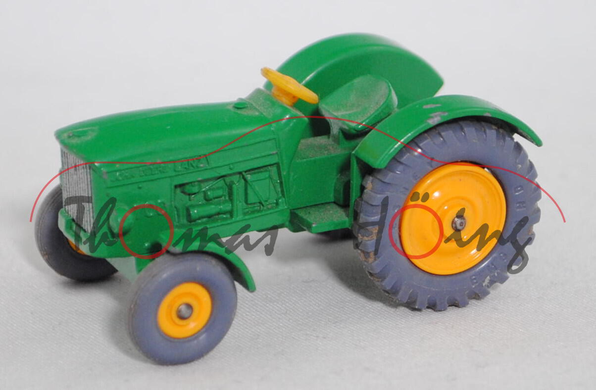 John Deere-Lanz 700 Traktor (Modell 1962-1964), hell-minzgrün, hell-blaugraue Reifen, Matchbox