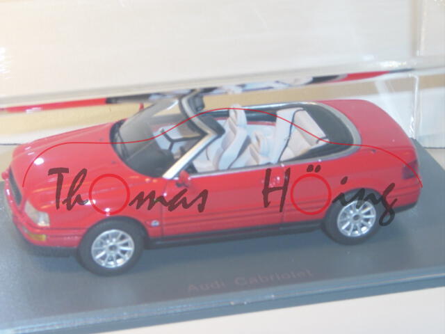 Audi Cabrio, Mj. 91, rot, Neo, 1:43, mb