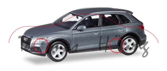 Audi Q5 (2. Generation, Typ FY, Mod. 17-), monsungrau metallic, Herpa, 1:87, mb (EAN 4013150348195)