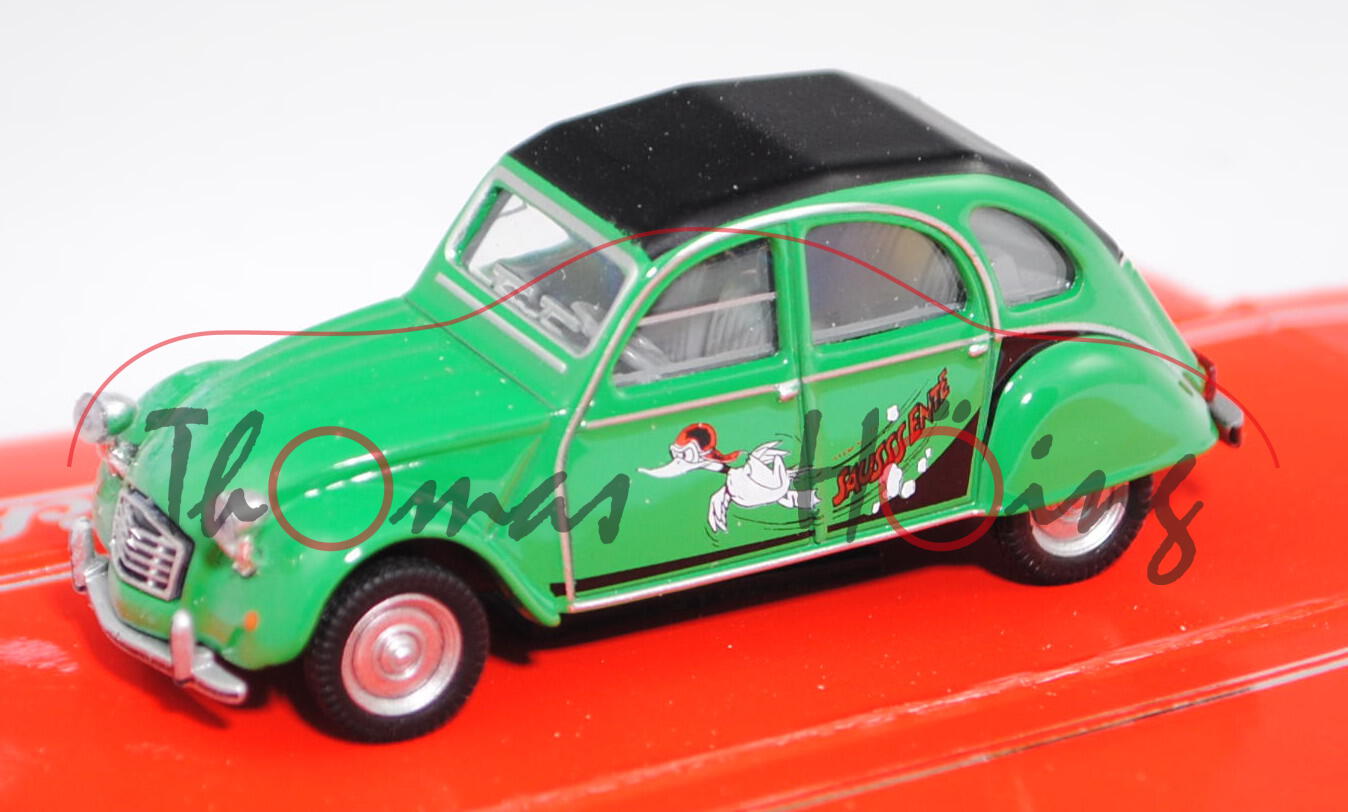 Citroen 2CV SAUSSS ENTE (Modell 1987-1990), grün, Schuco, 1:64, mb