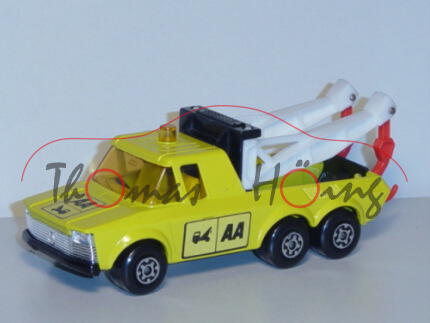 Pick-Up Truck, zinkgelb/weiß/schwarz, Aufkleber AA auf den Türen und auf der Motorhaube, Matchbox Su